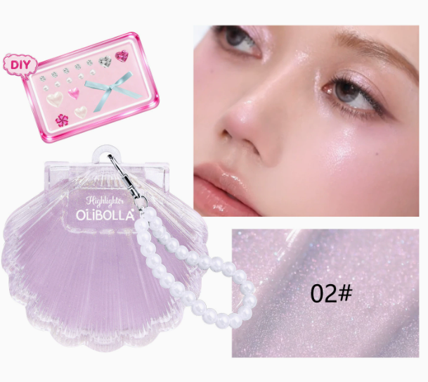 Luminous 3D Highlighting Cream | Shimmer Pearl Glow Stick for Face Brightening, Sparkle Fine-Shimmer Highlighter Powder & Blush