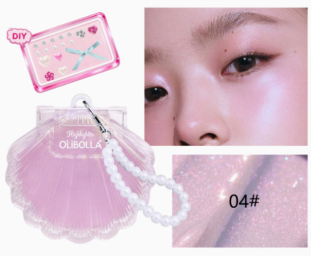 Luminous 3D Highlighting Cream | Shimmer Pearl Glow Stick for Face Brightening, Sparkle Fine-Shimmer Highlighter Powder & Blush