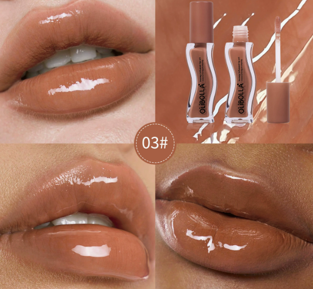 Ice Cream Flavored Lip Oil Gloss | Mirror Shine Wet-Look Non-Stick Cup, Long-Lasting Hydrating Nourishing Lip Treatment